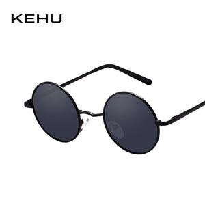 KEHU Men New Brand Designer Round Alloy Frame Luxury Sunglasses Men Decoration Classic Polarized Sunglasses  K9258