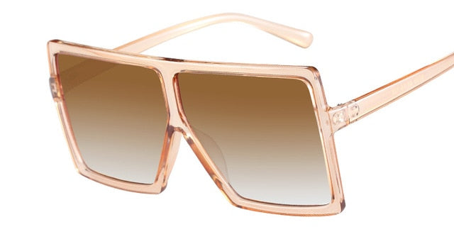 KEHU New Fashion Trend Women Sunglasses Classic Square Very Large Prevent Bask In Glasses UV400 Individuality Eyeglasses K9269